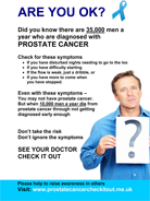 Click here to download our prostate cancer awareness leaflet